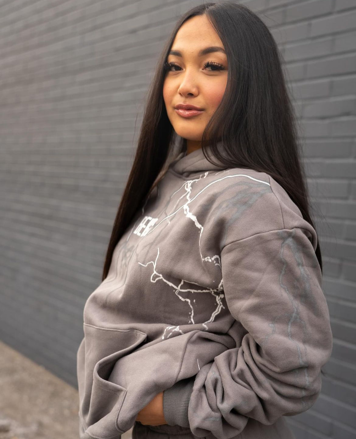 Smoke Grey Storm Hoodie